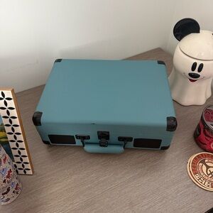 Portable Turntable Record Player - Blue